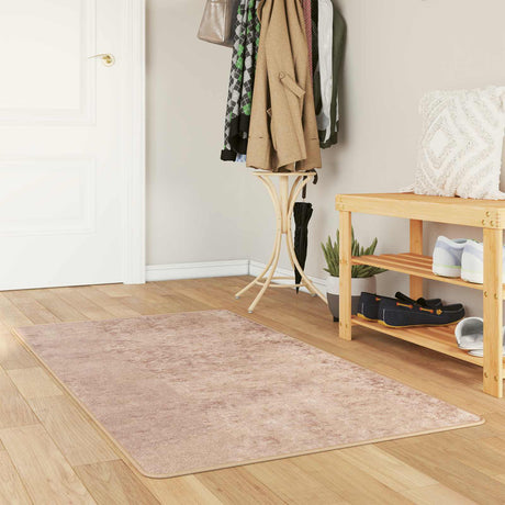 Vidaxl vloerkleedloper marsa zand 100 x 150 cm polyester en pvc
