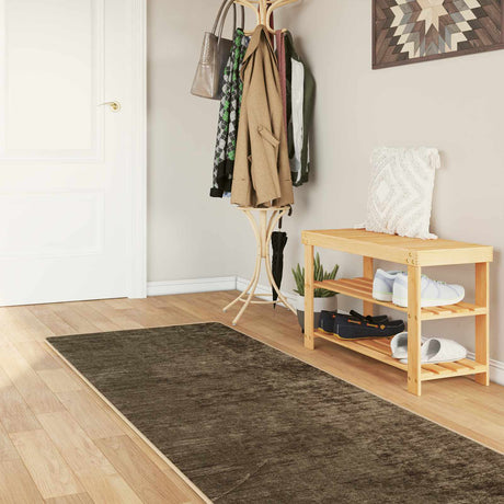 Vidaxl vloerkleedloper marsa bosgroen 100 x 450 cm polyester en pvc