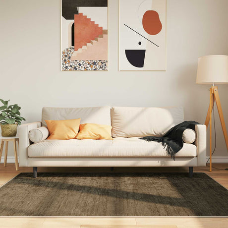 Vidaxl vloerkleedloper marsa bosgroen 120 x 170 cm polyester en pvc