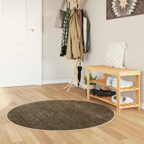 Vidaxl vloerkleedloper marsa bosgroen 120 x 120 cm polyester en pvc