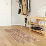 Vidaxl vloerkleedloper marsa geel 50 x 150 cm polyester en pvc