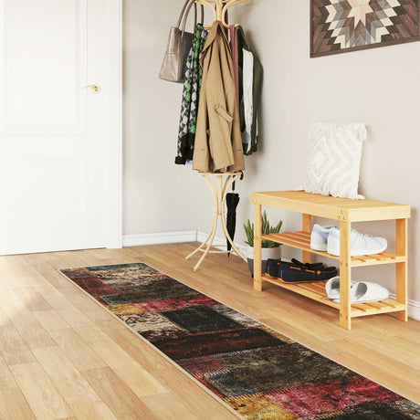 Vidaxl vloerkleedloper marsa meerkleurig 50 x 300 cm polyester en pvc