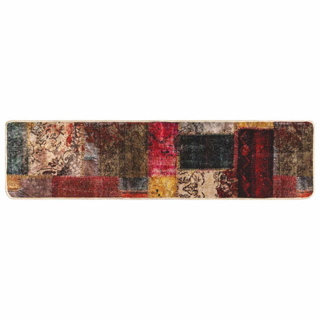 Vidaxl vloerkleedloper marsa meerkleurig 50 x 450 cm polyester en pvc