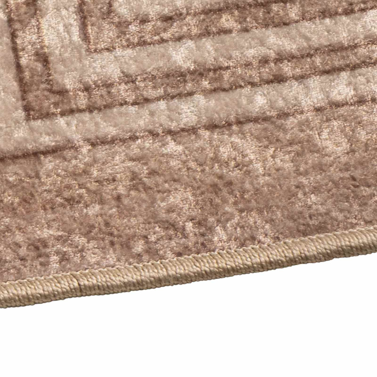 Vidaxl vloerkleedloper marsa wit 100 x 100 cm polyester en pvc