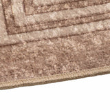 Vidaxl vloerkleedloper marsa wit 100 x 100 cm polyester en pvc
