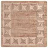 Vidaxl vloerkleedloper marsa wit 100 x 100 cm polyester en pvc
