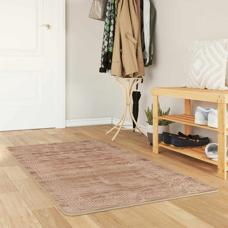 Vidaxl vloerkleedloper marsa wit 100 x 200 cm polyester en pvc