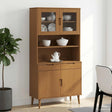 Vidaxl hutch molde caramel 90 x 35 x 100 cm massief grenenhout