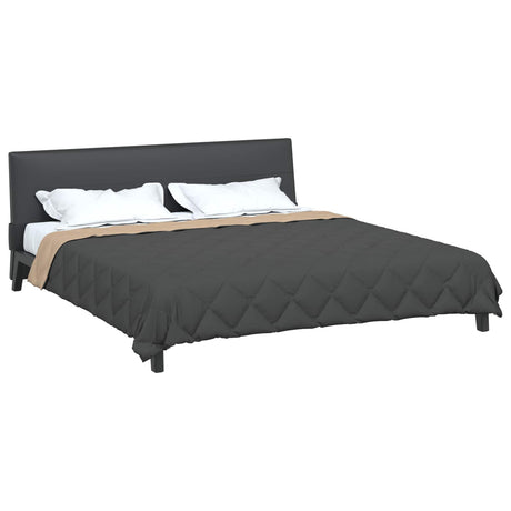 Vidaxl zomerdekbed 240 x 200 cm zomer 200 gsm antraciet en taupe
