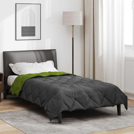 Vidaxl zomerdekbed 220 x 135 cm zomer 200 gsm groen en antraciet