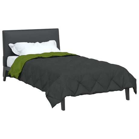 Vidaxl zomerdekbed 220 x 135 cm zomer 200 gsm groen en antraciet