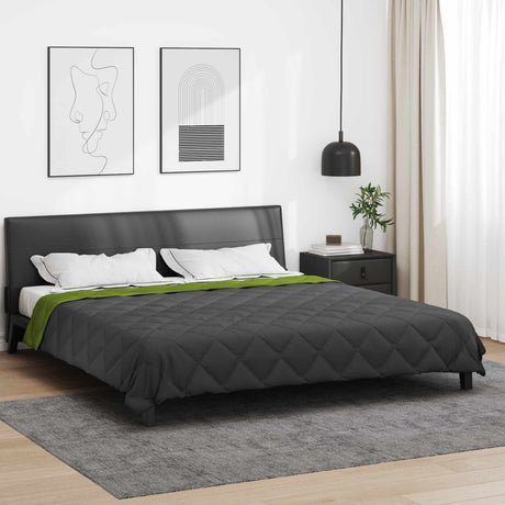 Vidaxl zomerdekbed 220 x 260 cm zomer 200 gsm groen en antraciet