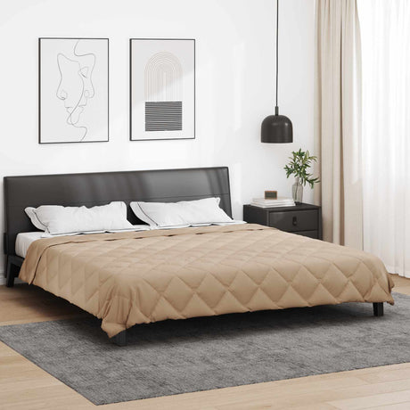 Vidaxl zomerdekbed 220 x 200 cm zomer 200 gsm taupe