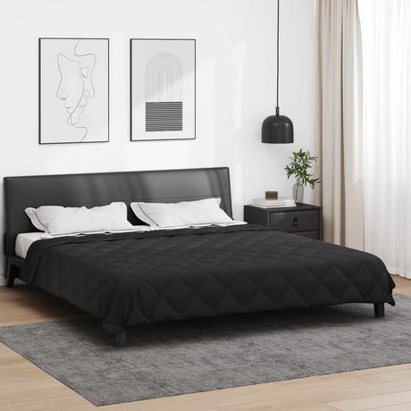 Vidaxl zomerdekbed 220 x 240 cm zomer 200 gsm zwart