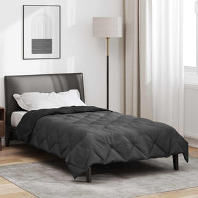 Vidaxl zomerdekbed 200 x 155 cm zomer 200 gsm zwart en anthraciet