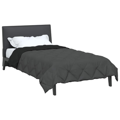 Vidaxl zomerdekbed 200 x 155 cm zomer 200 gsm zwart en anthraciet