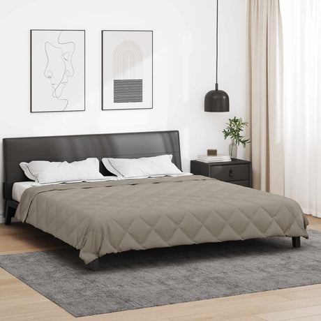 Vidaxl zomerdekbed 200 x 200 cm zomer 200 gsm lichtgrijs