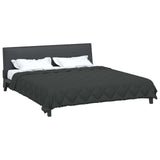 Vidaxl vol jaar dekbed antraciet 240 x 260 cm microfiber