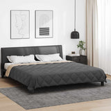 Vidaxl vol jaar dekbed antraciet en taupe 200 x 200 cm microfiber