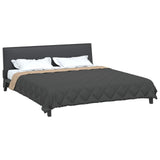 Vidaxl vol jaar dekbed antraciet en taupe 200 x 200 cm microfiber