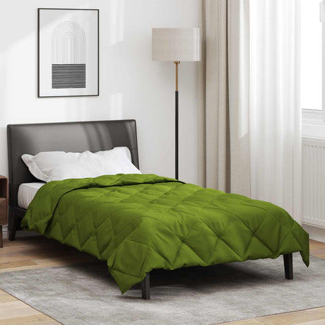 Vidaxl vol jaar dekbed groen 135 x 220 cm microfiber