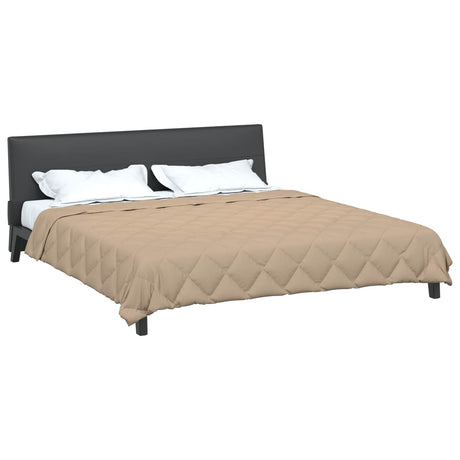 Vidaxl vol jaar dekbed 220 x 240 cm 300 gsm taupe
