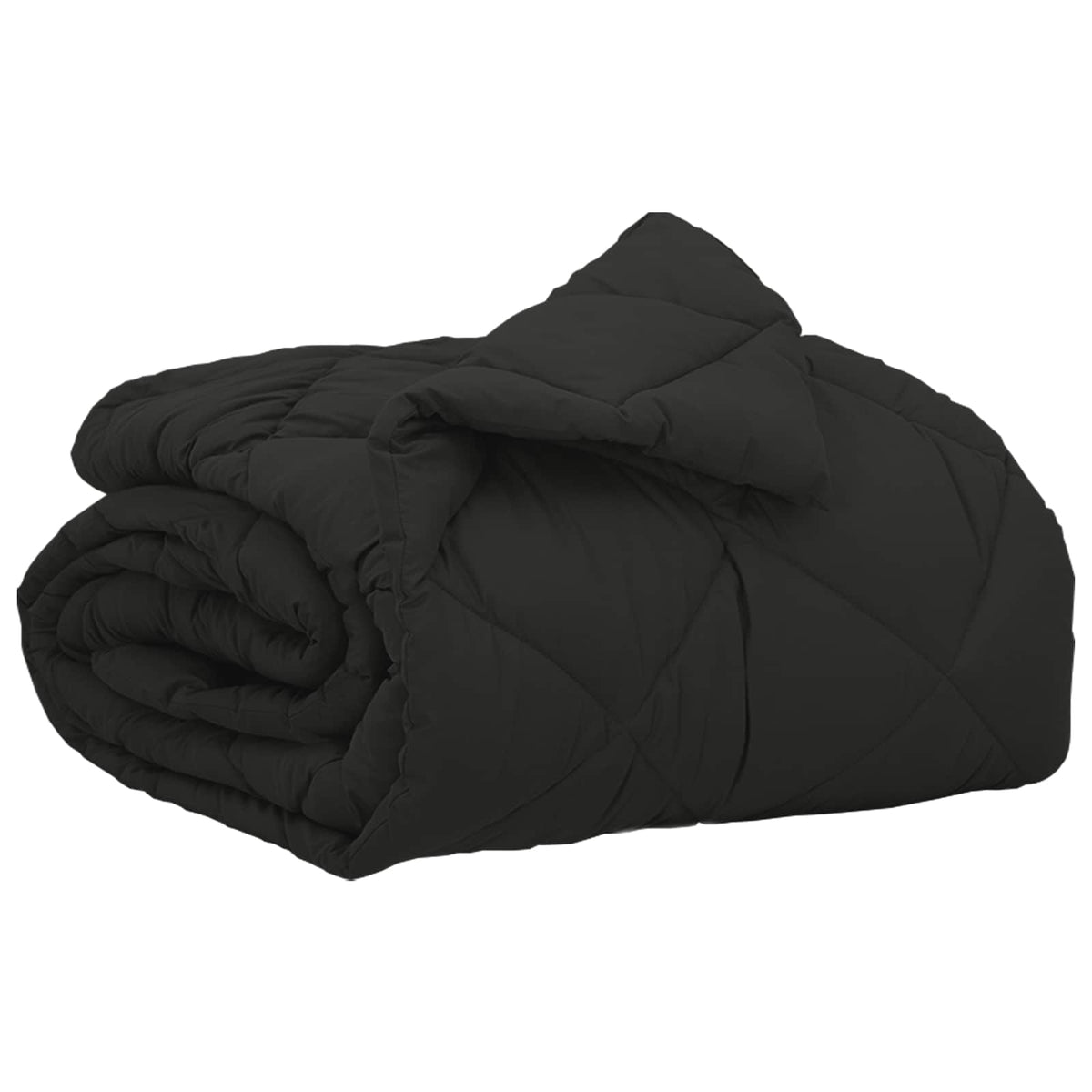Vidaxl vol jaar dekbed zwart 155 x 220 cm microfiber