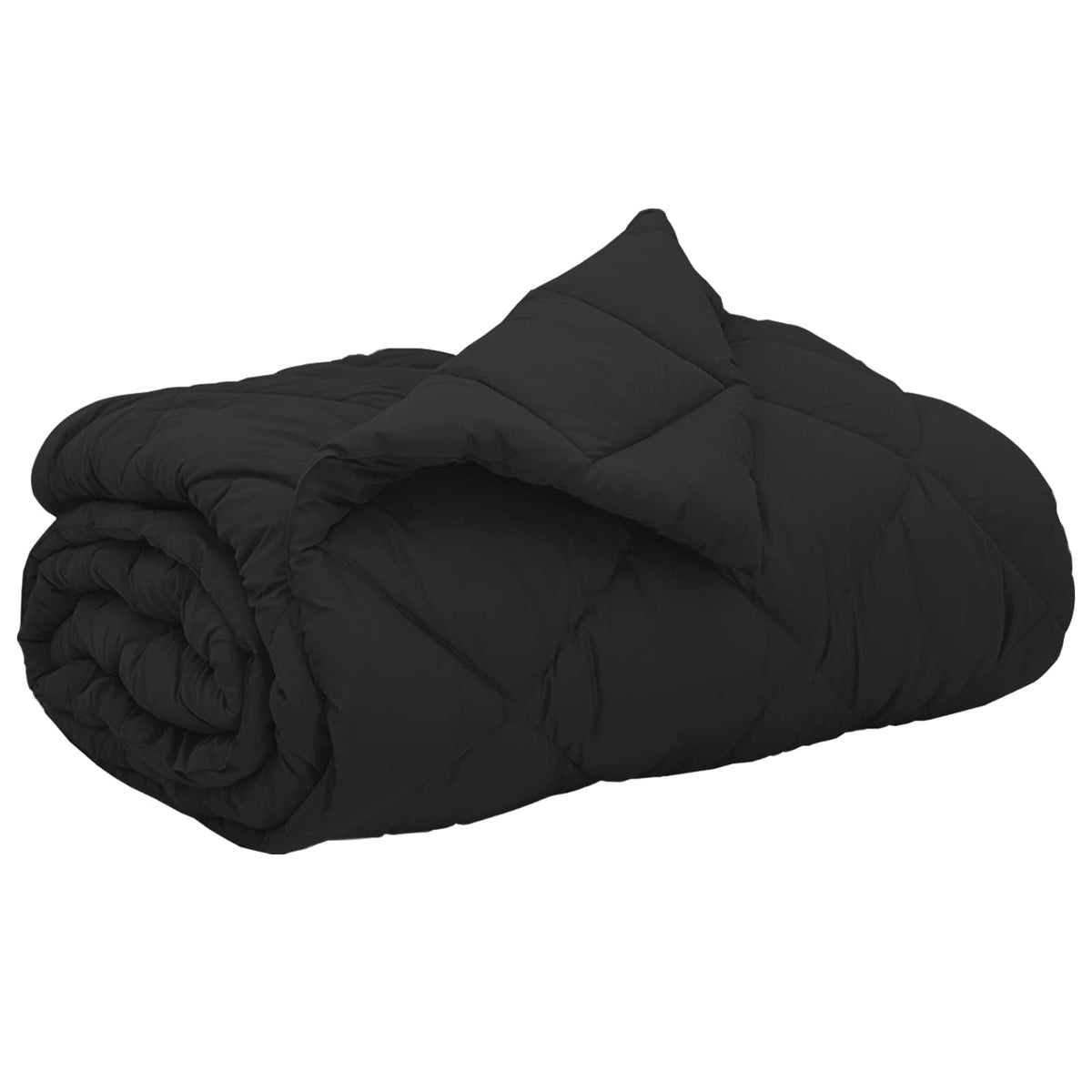 Vidaxl vol jaar dekbed zwart 200 x 220 cm microfiber