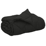 Vidaxl vol jaar dekbed zwart 200 x 220 cm microfiber