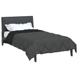 Vidaxl vol jaar dekbed zwart en anthraciet 155 x 200 cm microfiber