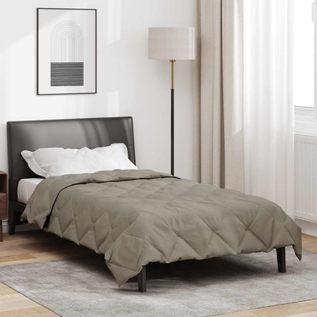 Vidaxl vol jaar dekbed lichtgrijs 135 x 200 cm microfiber