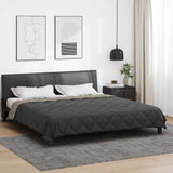 Vidaxl vol jaar dekbed lichtgrijs en antraciet 200 x 200 cm microfiber