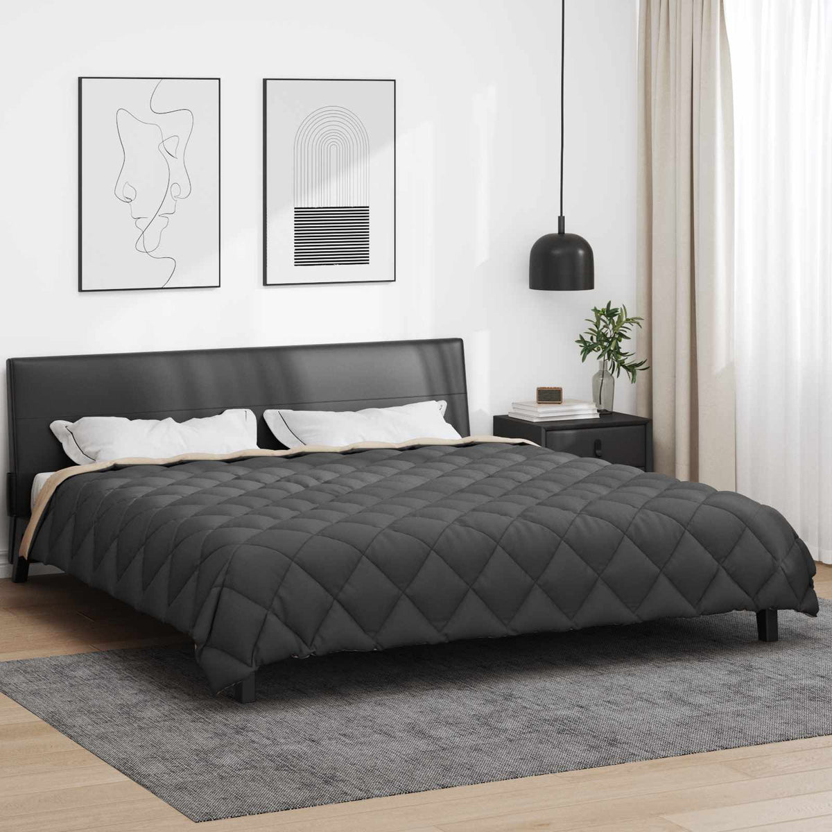 Vidaxl winter dekbed 240 x 260 cm 450 gsm microfiber (100% polyester)