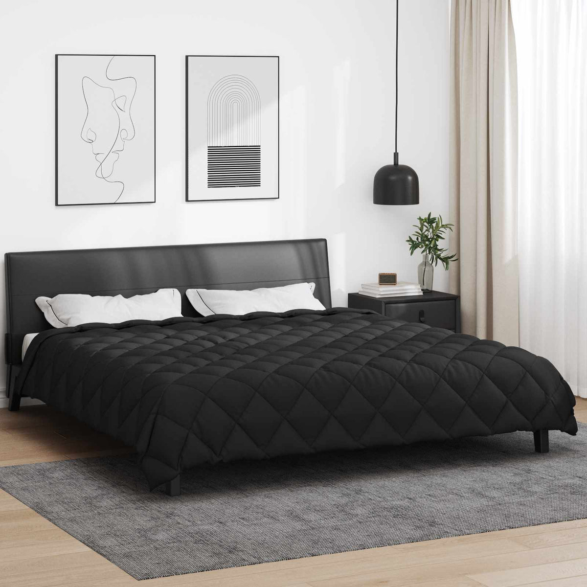 Vidaxl winter dekbed 220 x 260 cm 450 gsm microfiber (100% polyester)