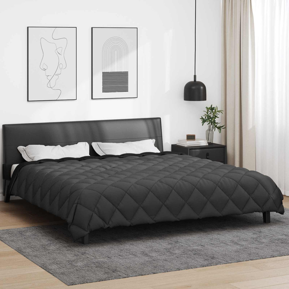 Vidaxl winter dekbed 200 x 200 cm 450 gsm microfiber (100% polyester)