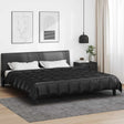 Vidaxl zomer dekbed zwart 200 x 220 cm satijn en microfiber