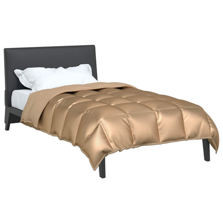 Vidaxl winter dekbed 140 x 220 cm 450 gsm goud