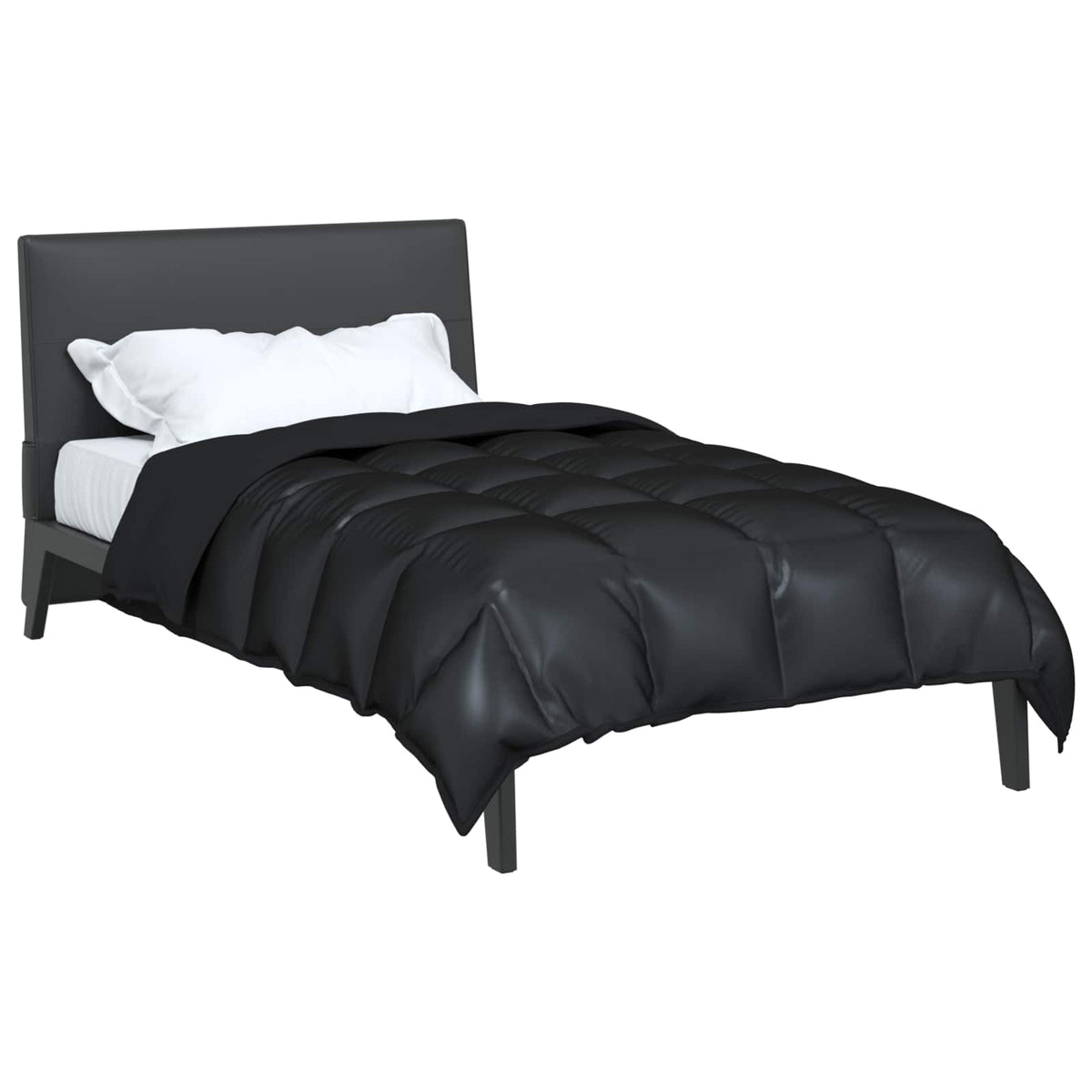 Vidaxl winter dekbed 140 x 220 cm 450 gsm zwart