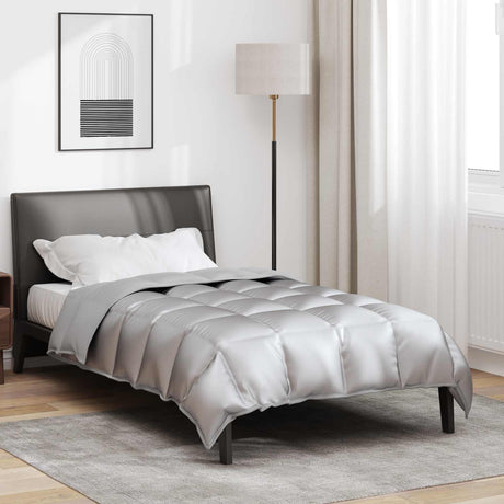 Vidaxl winter dekbed 155 x 200 cm 450 gsm zilver