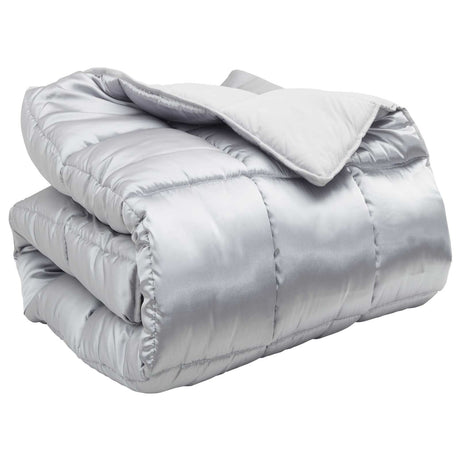Vidaxl winter dekbed 155 x 200 cm 450 gsm zilver