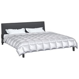 Vidaxl winter dekbed 200 x 200 cm 450 gsm zilver