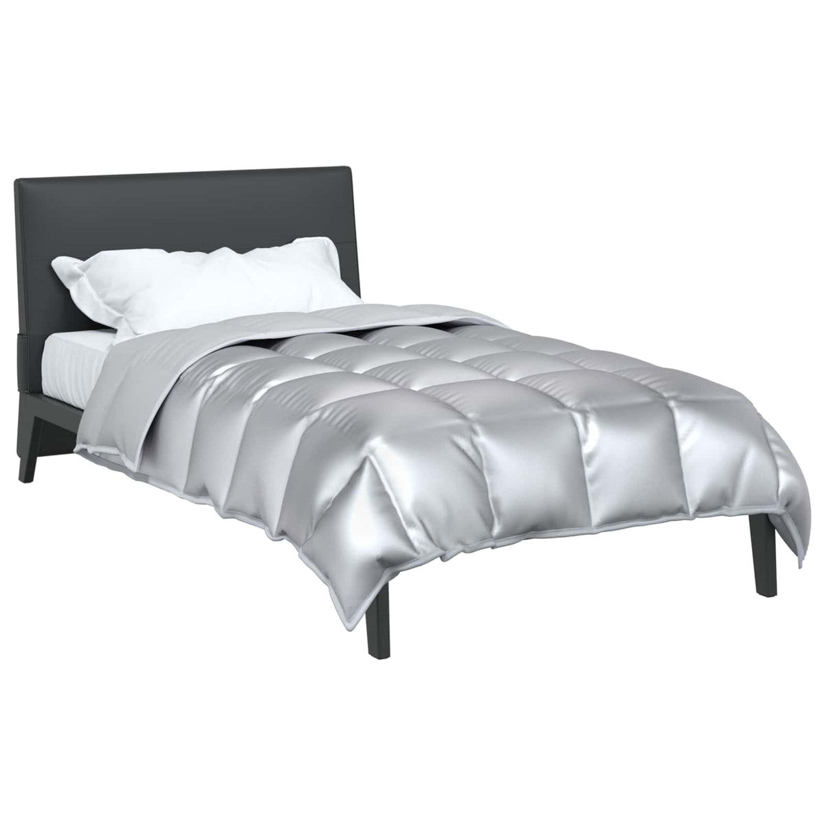 Vidaxl winter dekbed 155 x 220 cm 450 gsm zilver