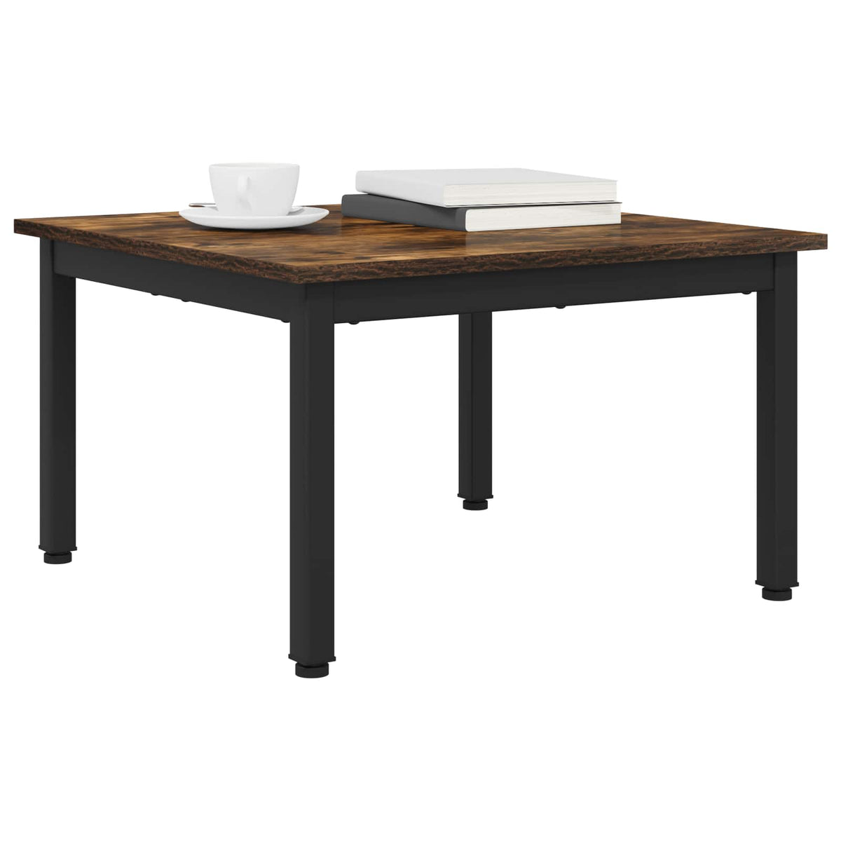 Vidaxl salontafel rook eik 60 x 60 x 36 cm bewerkt hout