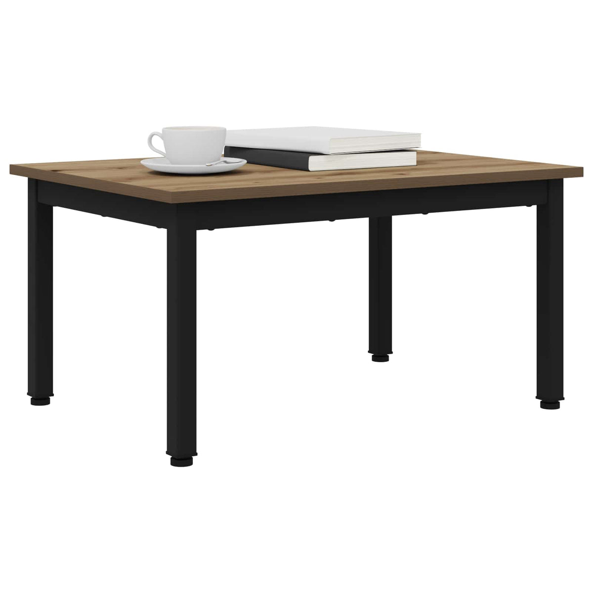Vidaxl salontafel artisanaal eiken 70 x 50 x 36 cm bewerkt hout
