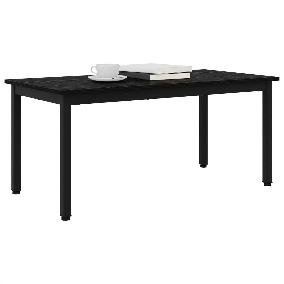 Vidaxl salontafel zwart eiken 100 x 50 x 45 cm bewerkt hout