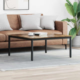 Vidaxl salontafel rook eik 100 x 100 x 45 cm bewerkt hout