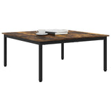 Vidaxl salontafel rook eik 100 x 100 x 45 cm bewerkt hout