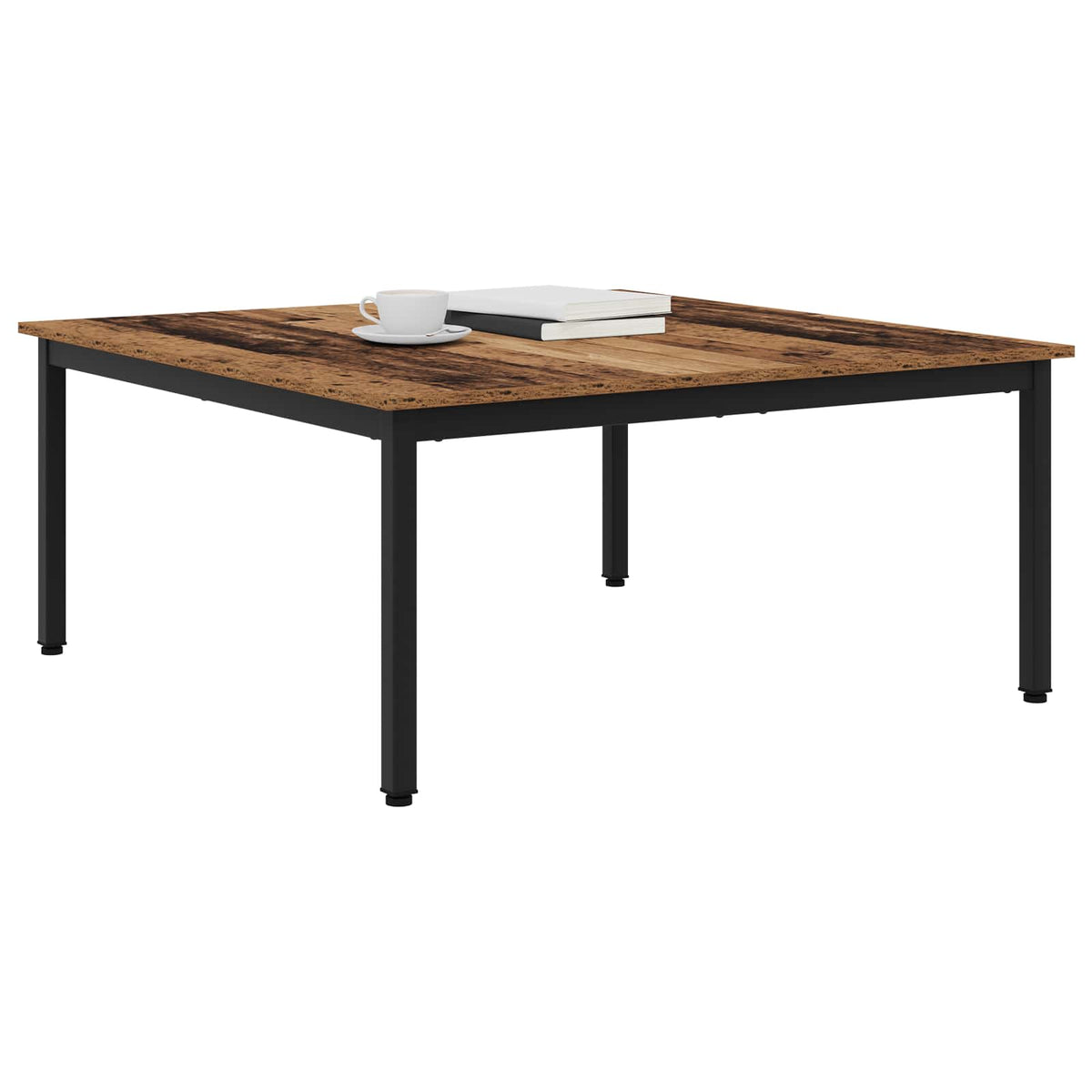 Vidaxl salontafel oudhout 100 x 100 x 45 cm bewerkt hout