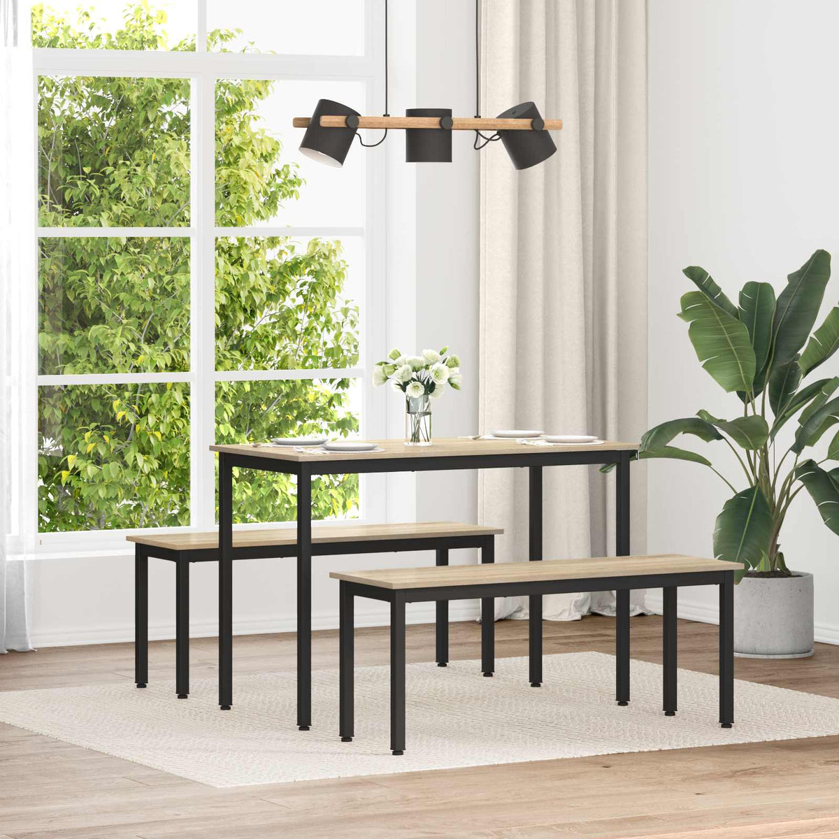 Vidaxl bank sonoma 110 x 35 x 45 cm bewerkt hout