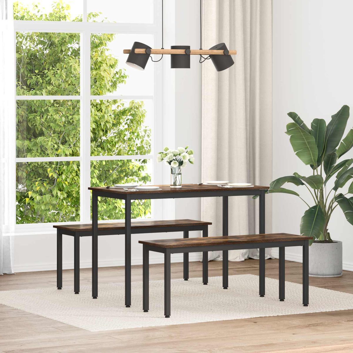 Vidaxl bank rook eik 110 x 35 x 45 cm bewerkt hout